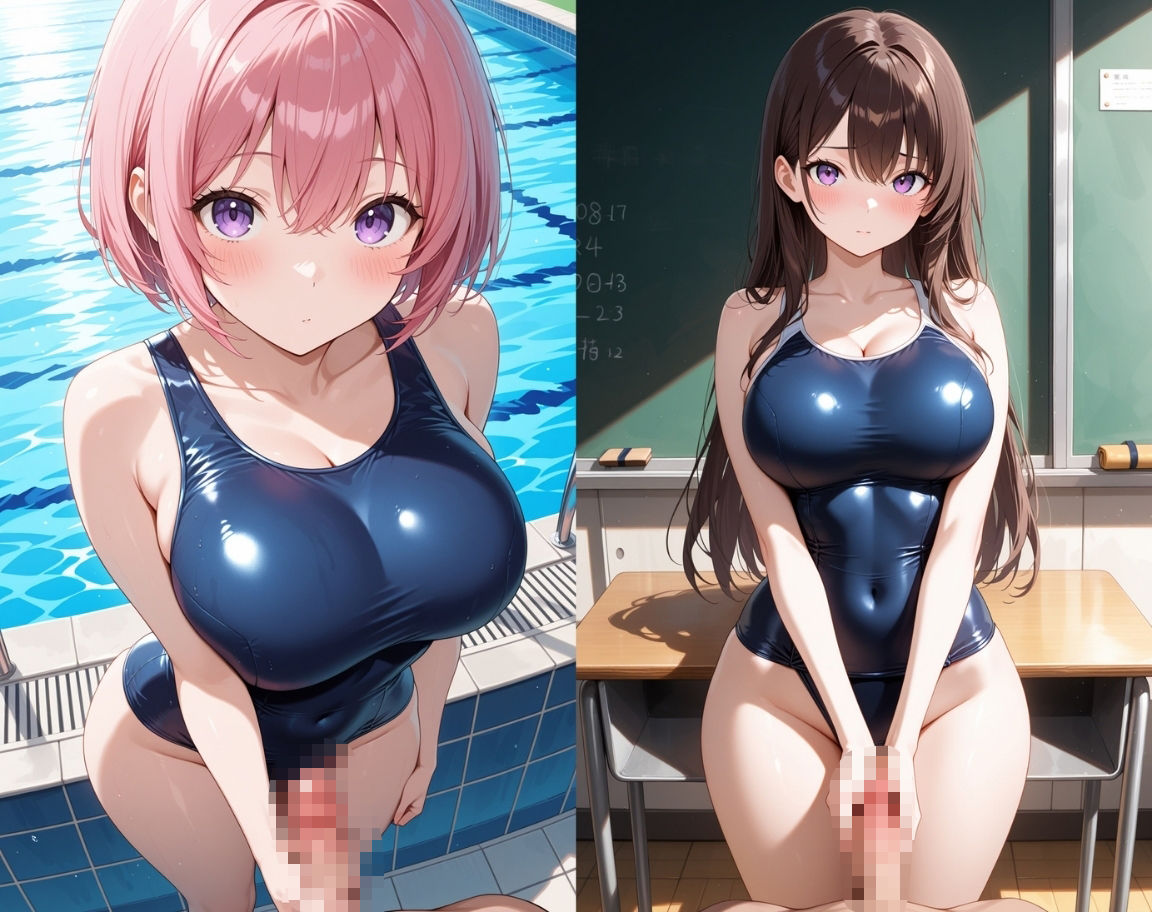 サンプル画像4:女子校生レ〇プ計画〜スク水女子校生中出し編〜(ドスケベ戦隊) [d_657201]