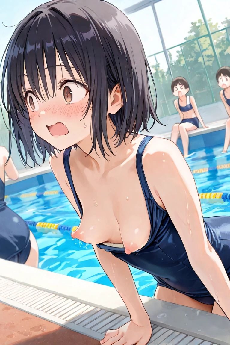 プールで胸を丁寧に サンプル画像 3