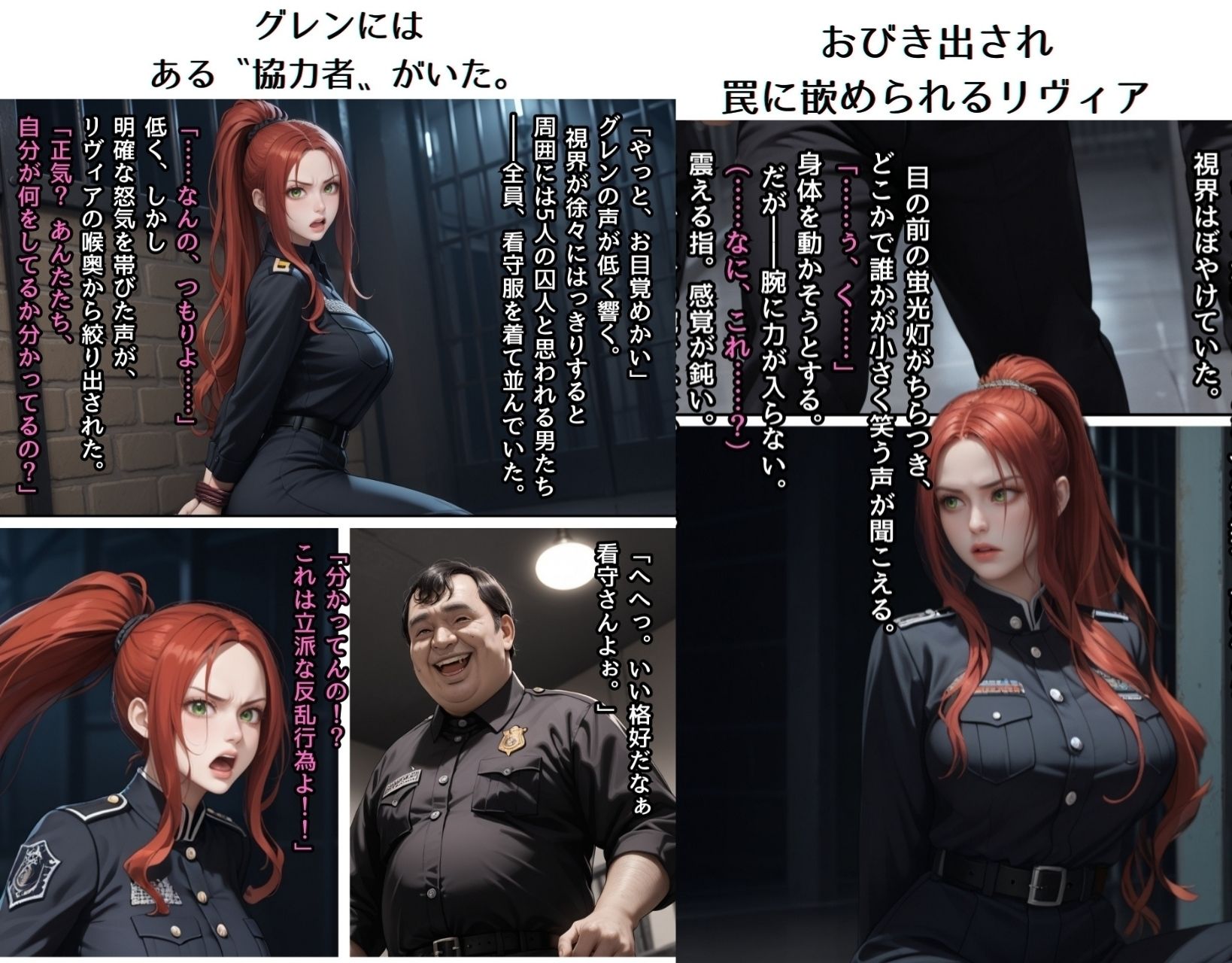 サンプル画像5:イキり人妻看守の弱みを握って制裁種付けSEX/美麗CG集(くりきんとん) [d_657628]