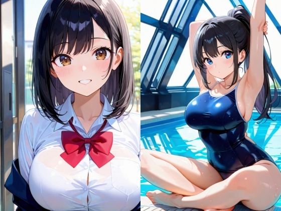 サンプル画像1:犯られたスク水女子(奥野 桃尻) [d_657681]