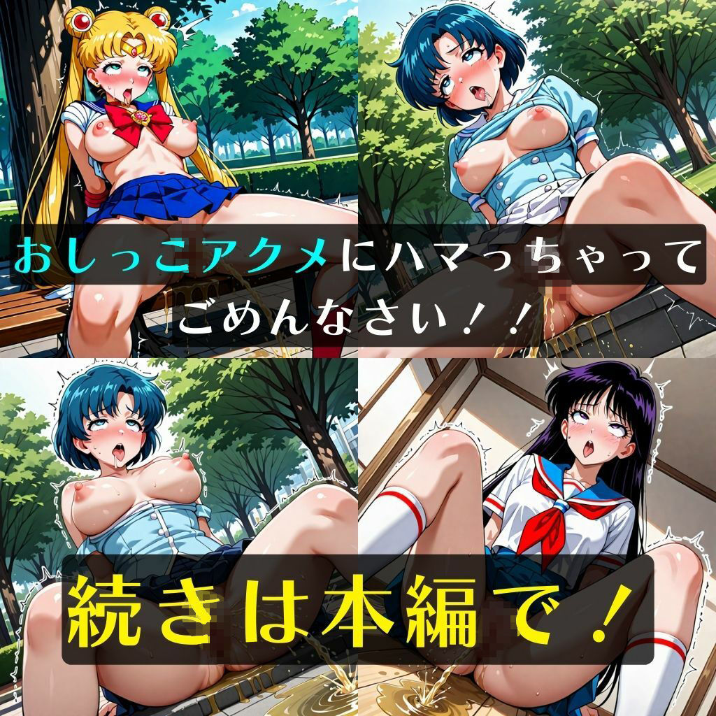 セーラー戦士おしっこガマン失敗!野ション恥辱 画像4