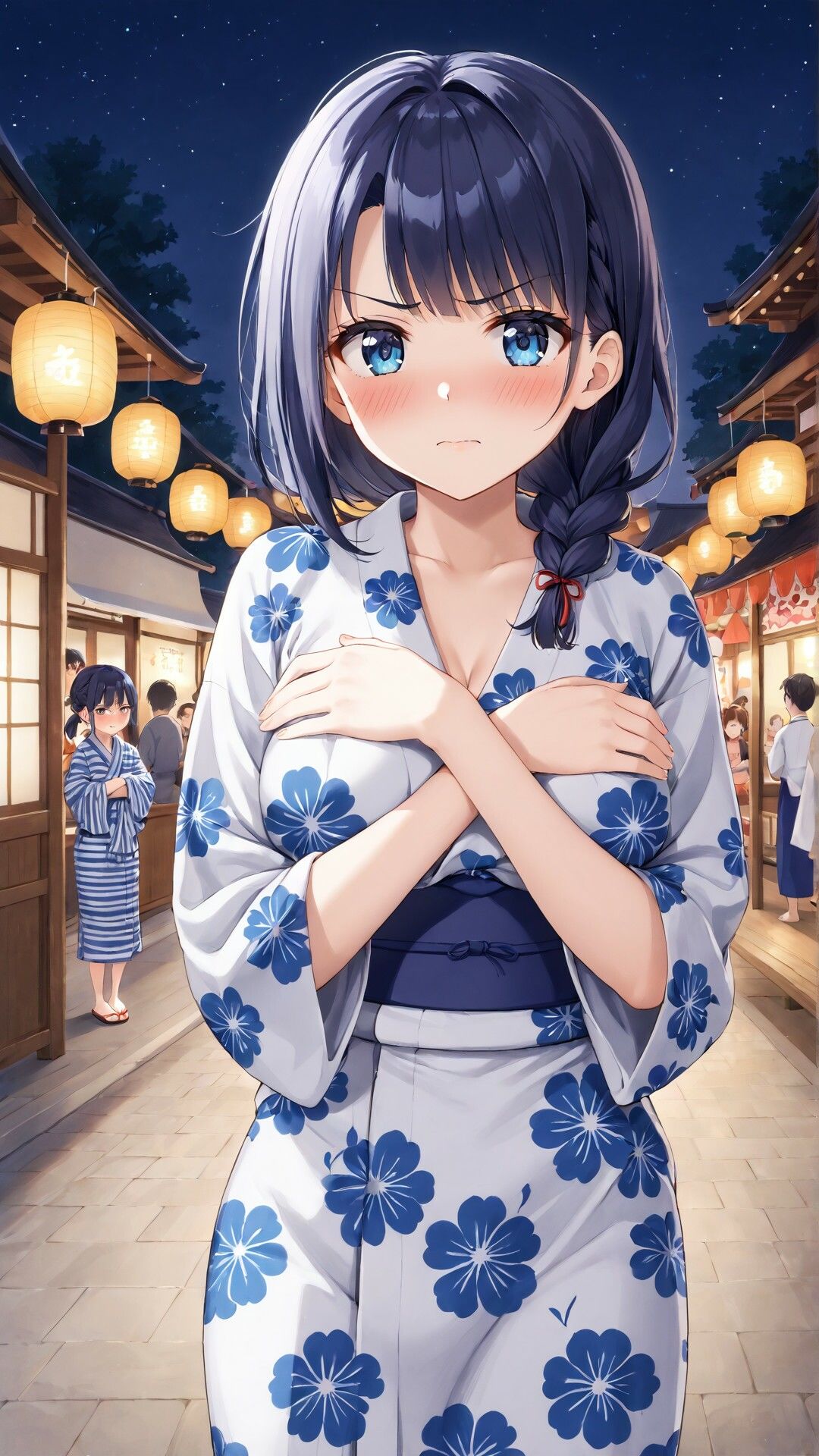 サンプル画像2:「嫌な顔されながらおっぱい見せてもらう」AIイラスト集 vol.2(aki) [d_657754]