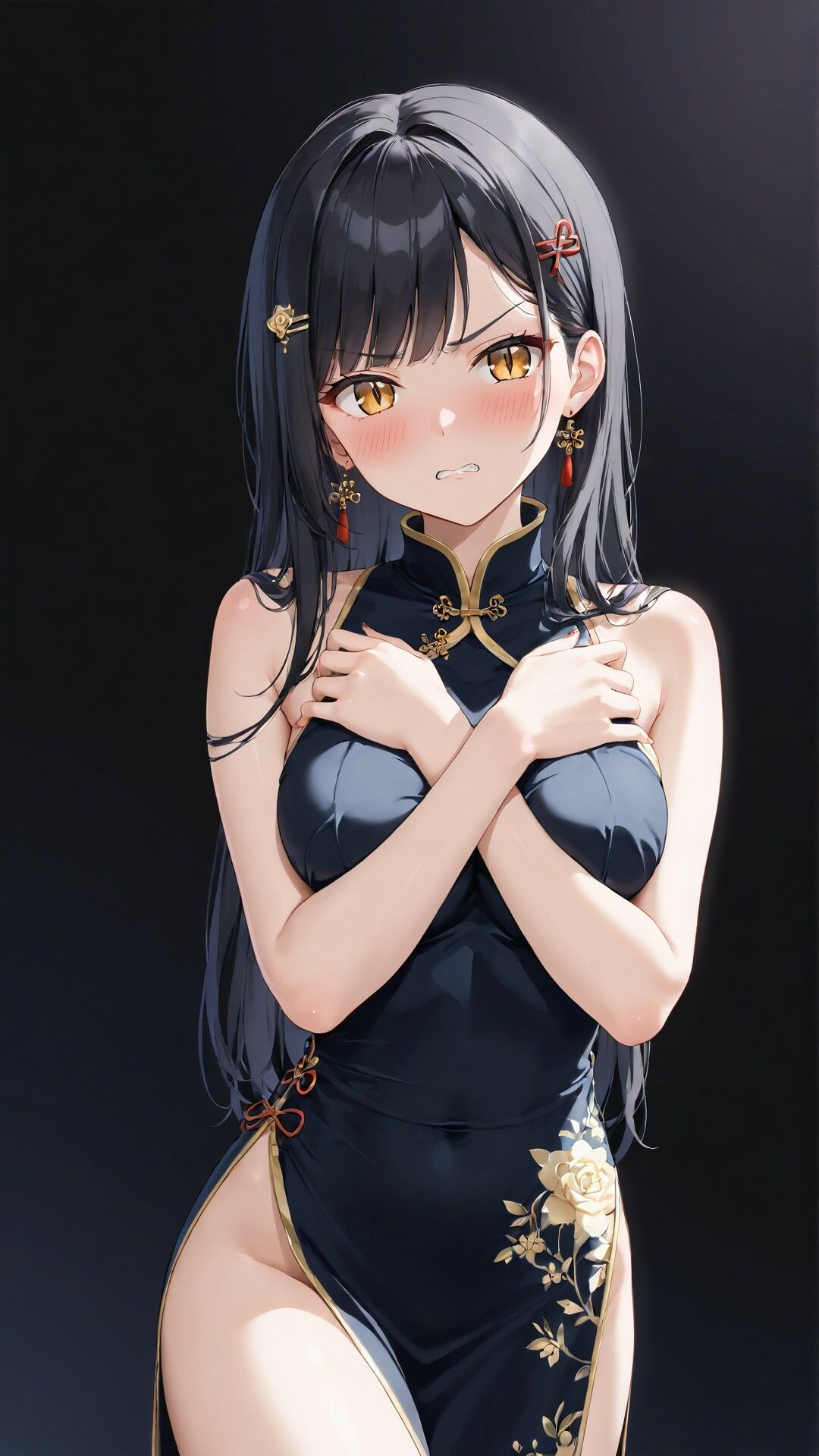「嫌な顔されながらおっぱい見せてもらう」AIイラスト集 vol.2 画像4