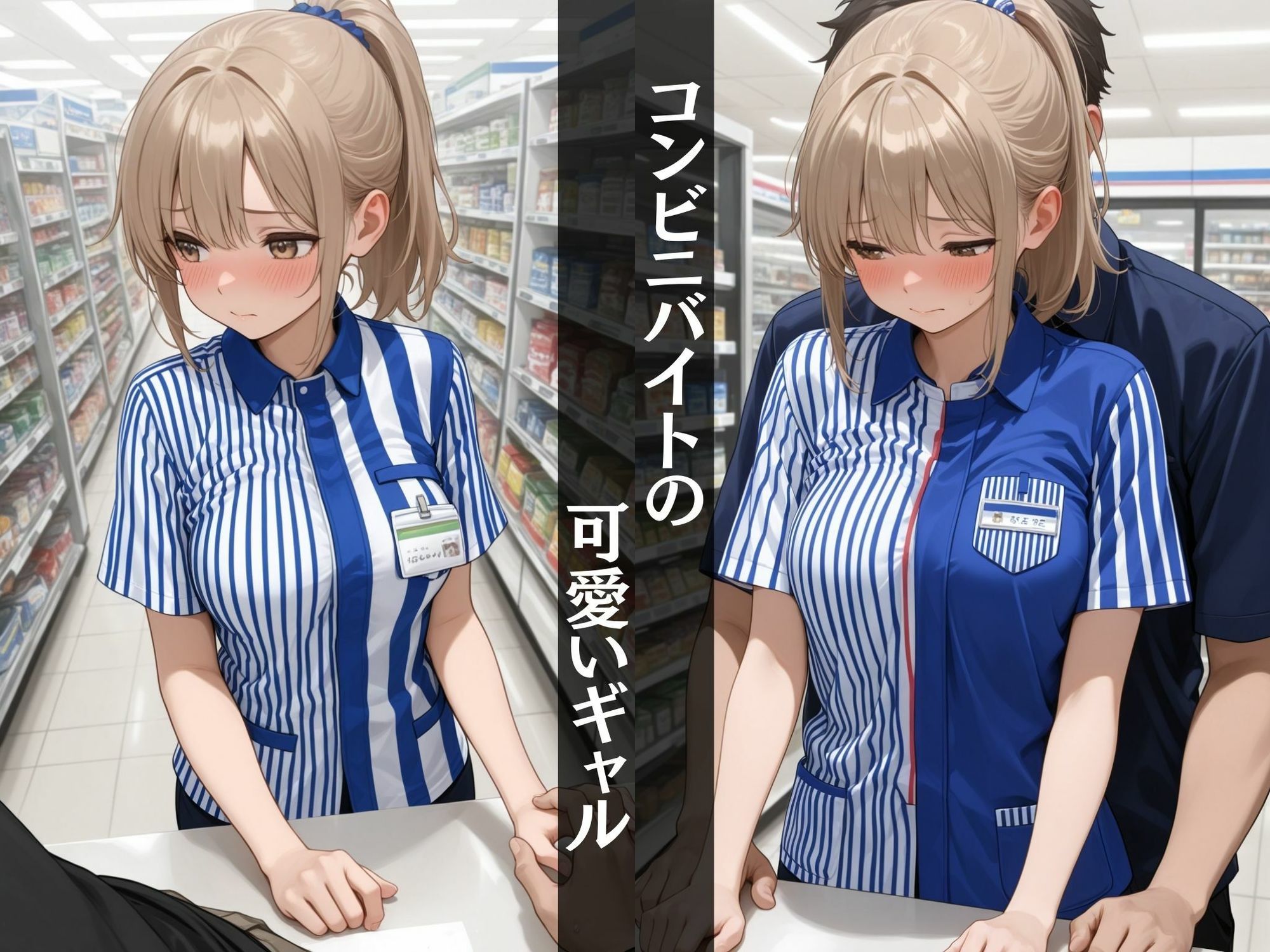 【女子校生】 バイトのギャルを辱める!〜業務中にセクハラ大量中出し〜1