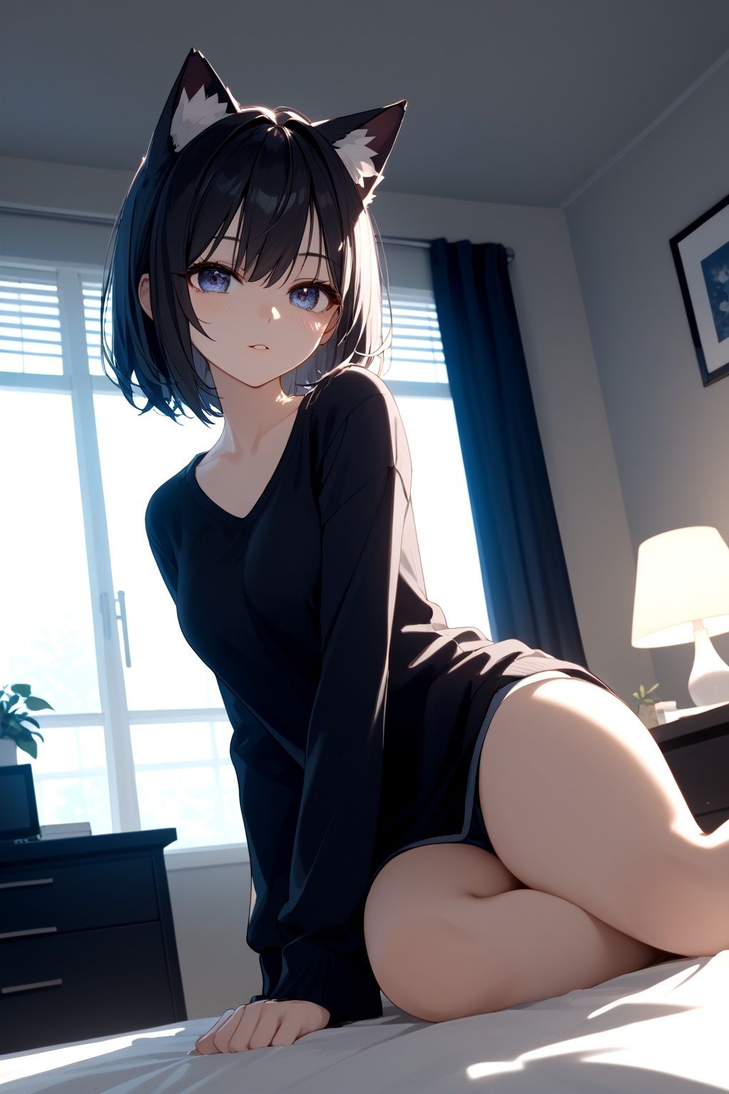 サンプル画像1:野良ネコ美少女を拾ったら発情期だった件 〜毎晩搾られる飼い主生活〜(てぃお) [d_658033]