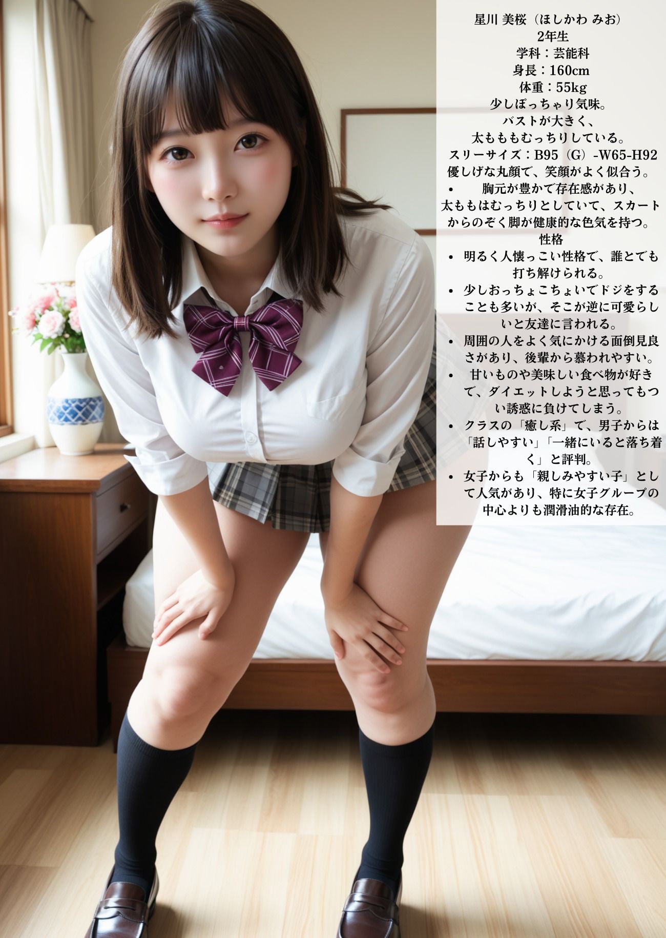 サンプル画像2:催淫洗脳              人気者なむっちむちボディ(シロウトAI美女AMU) [d_658070]