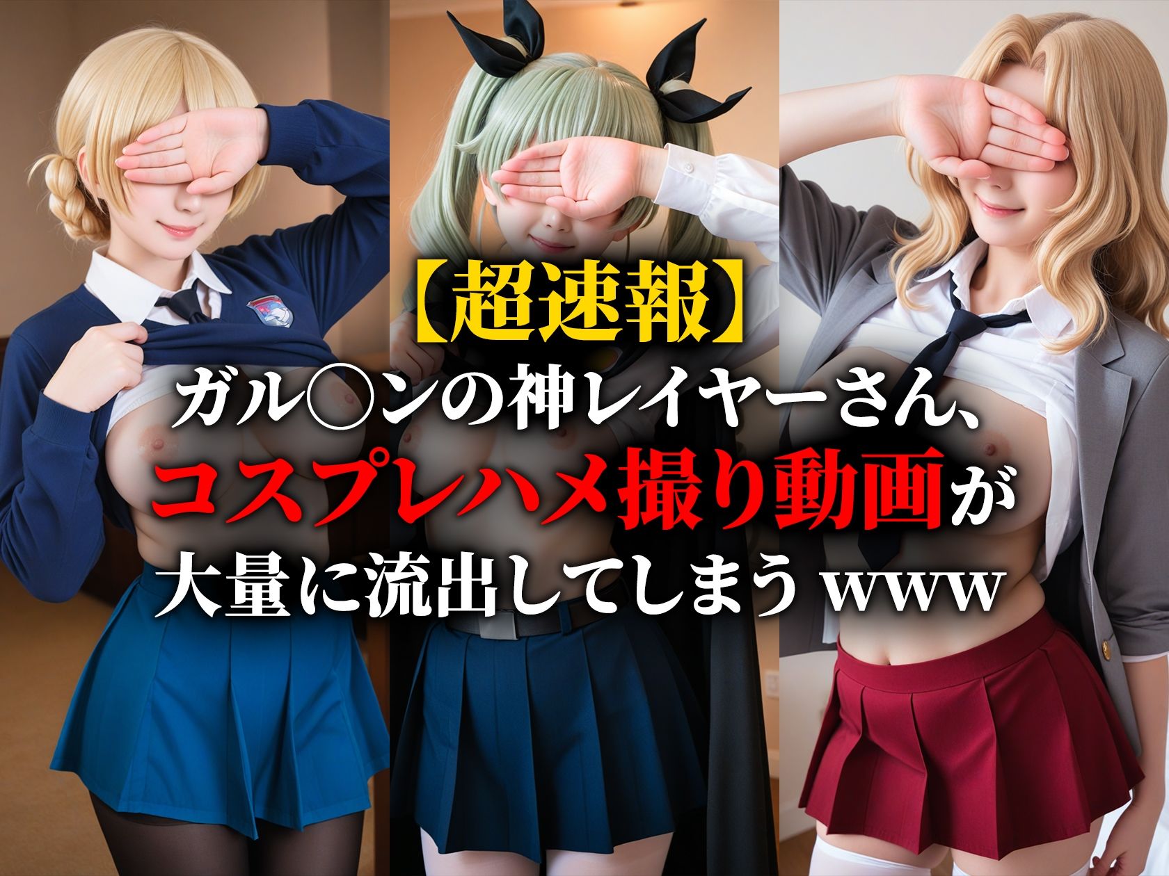 サンプル画像1:【動画】コスプレ＆パンツァー -もっとオフパコ作戦です！-(焼け石ウォーター) [d_658134]