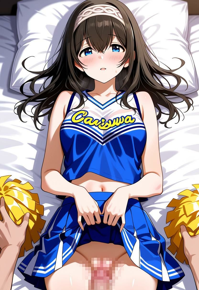 鷺沢〇香とコスプレHするCG集 チア 和服 サンタ 461枚 画像1