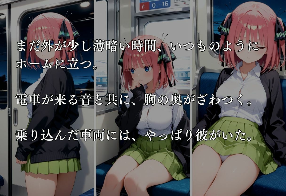 サンプル画像2:通勤電車で犯●れ続け、妊娠した私 〜中野二乃〜(MSD-Fusion) [d_658354]