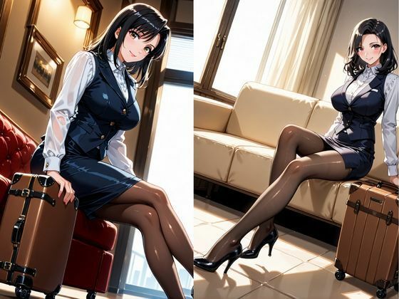 帰宅したCA彼女 発情してサキュバスフェラで迫ってきたはずが 先輩に犯●れる最悪のNTR 画像1
