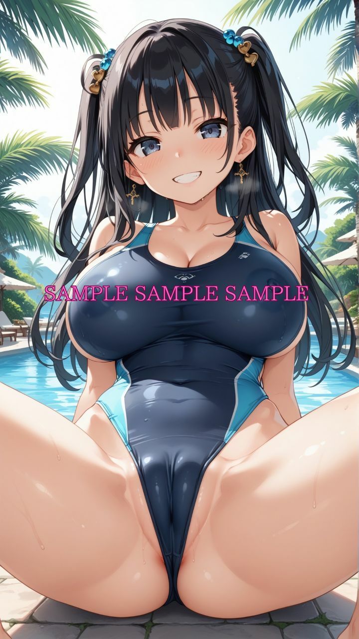 サンプル画像2:男女比1対10000の世界 競泳女子とセックスし放題でちんぽが乾く暇もないヤリ放題ハーレムライフ！！Vol.5(TailorFetiAI-Pix) [d_658427]