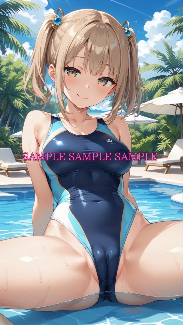 サンプル画像4:男女比1対10000の世界 競泳女子とセックスし放題でちんぽが乾く暇もないヤリ放題ハーレムライフ！！Vol.5(TailorFetiAI-Pix) [d_658427]