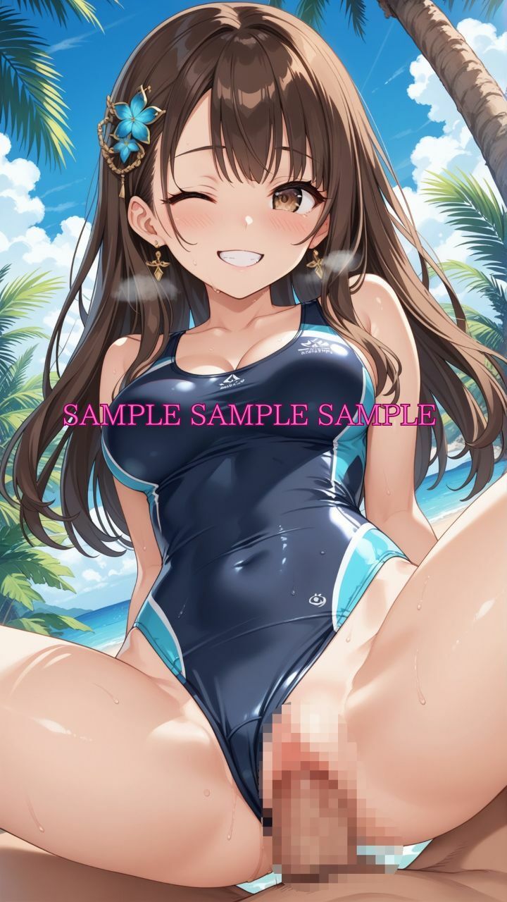 サンプル画像5:男女比1対10000の世界 競泳女子とセックスし放題でちんぽが乾く暇もないヤリ放題ハーレムライフ！！Vol.5(TailorFetiAI-Pix) [d_658427]