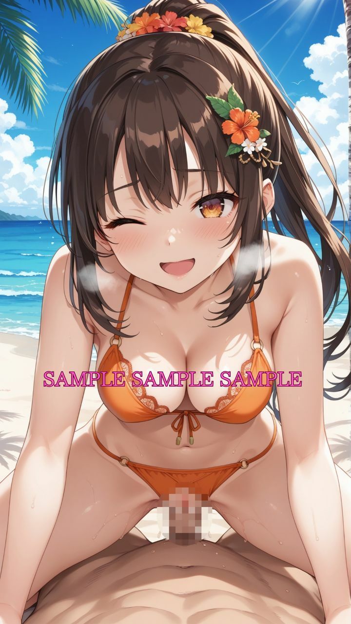 サンプル画像1:男女比1対10000の世界 ビキニ女子とセックスし放題でちんぽが乾く暇もないヤリ放題ハーレムライフ！！Vol.5(TailorFetiAI-Pix) [d_658430]