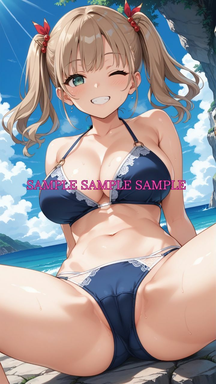 サンプル画像2:男女比1対10000の世界 ビキニ女子とセックスし放題でちんぽが乾く暇もないヤリ放題ハーレムライフ！！Vol.5(TailorFetiAI-Pix) [d_658430]