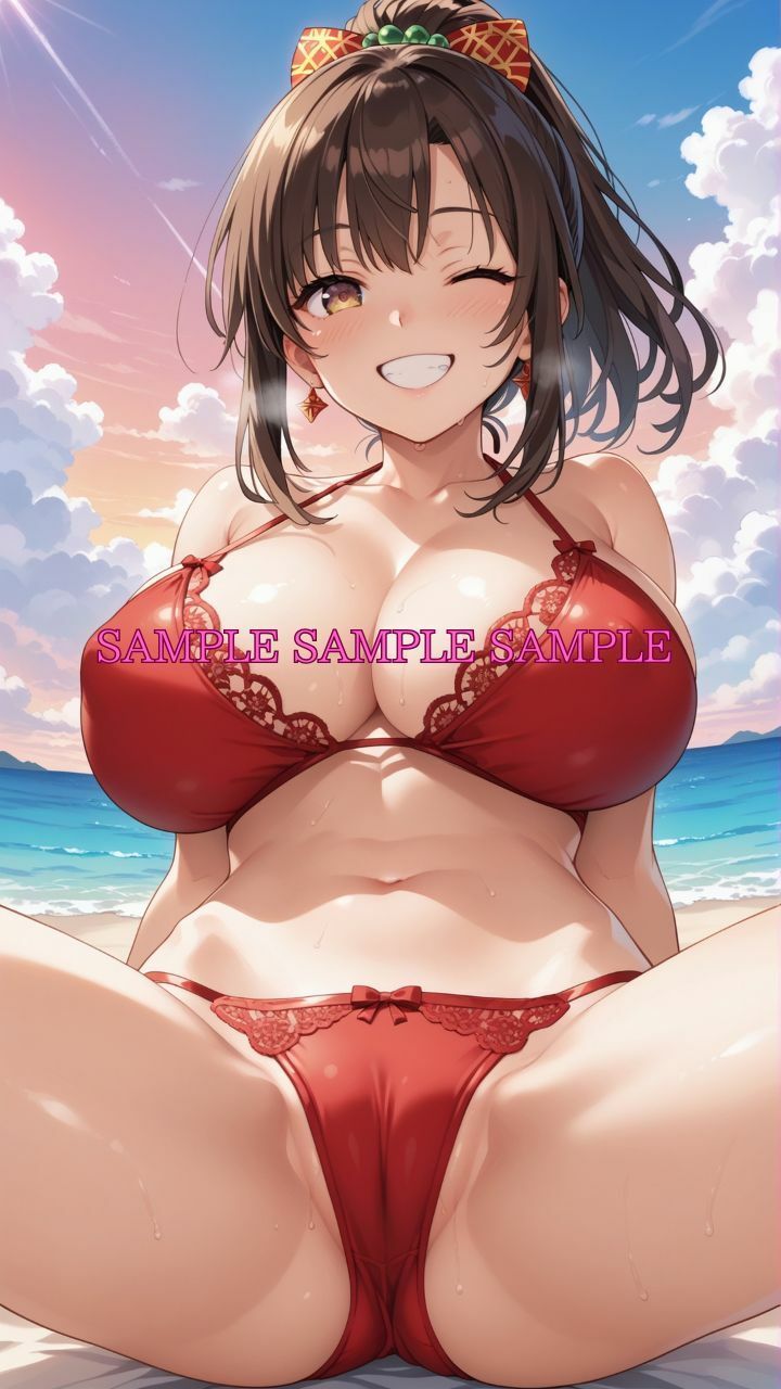 サンプル画像3:男女比1対10000の世界 ビキニ女子とセックスし放題でちんぽが乾く暇もないヤリ放題ハーレムライフ！！Vol.5(TailorFetiAI-Pix) [d_658430]