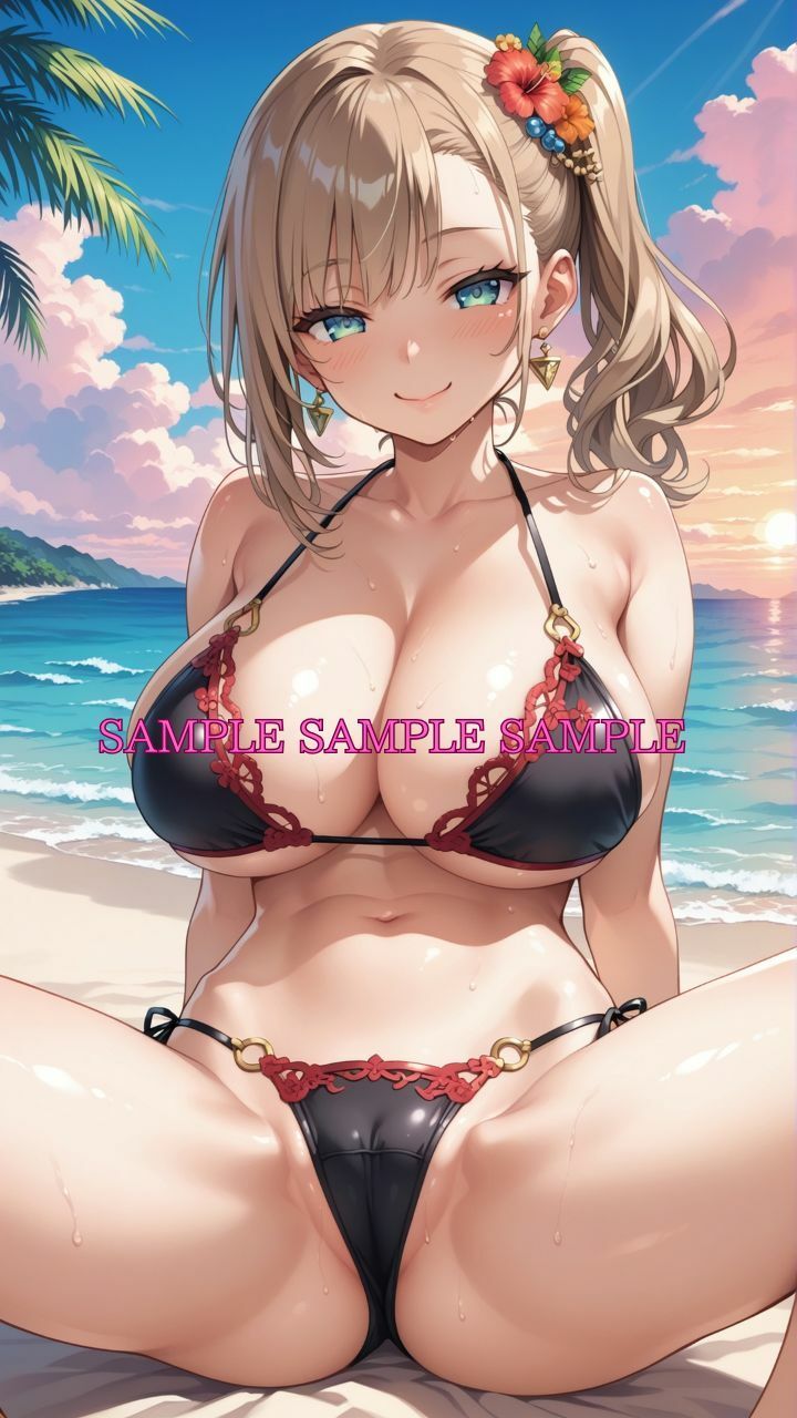 サンプル画像4:男女比1対10000の世界 ビキニ女子とセックスし放題でちんぽが乾く暇もないヤリ放題ハーレムライフ！！Vol.5(TailorFetiAI-Pix) [d_658430]