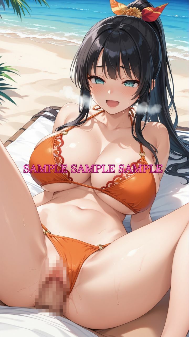 サンプル画像6:男女比1対10000の世界 ビキニ女子とセックスし放題でちんぽが乾く暇もないヤリ放題ハーレムライフ！！Vol.5(TailorFetiAI-Pix) [d_658430]