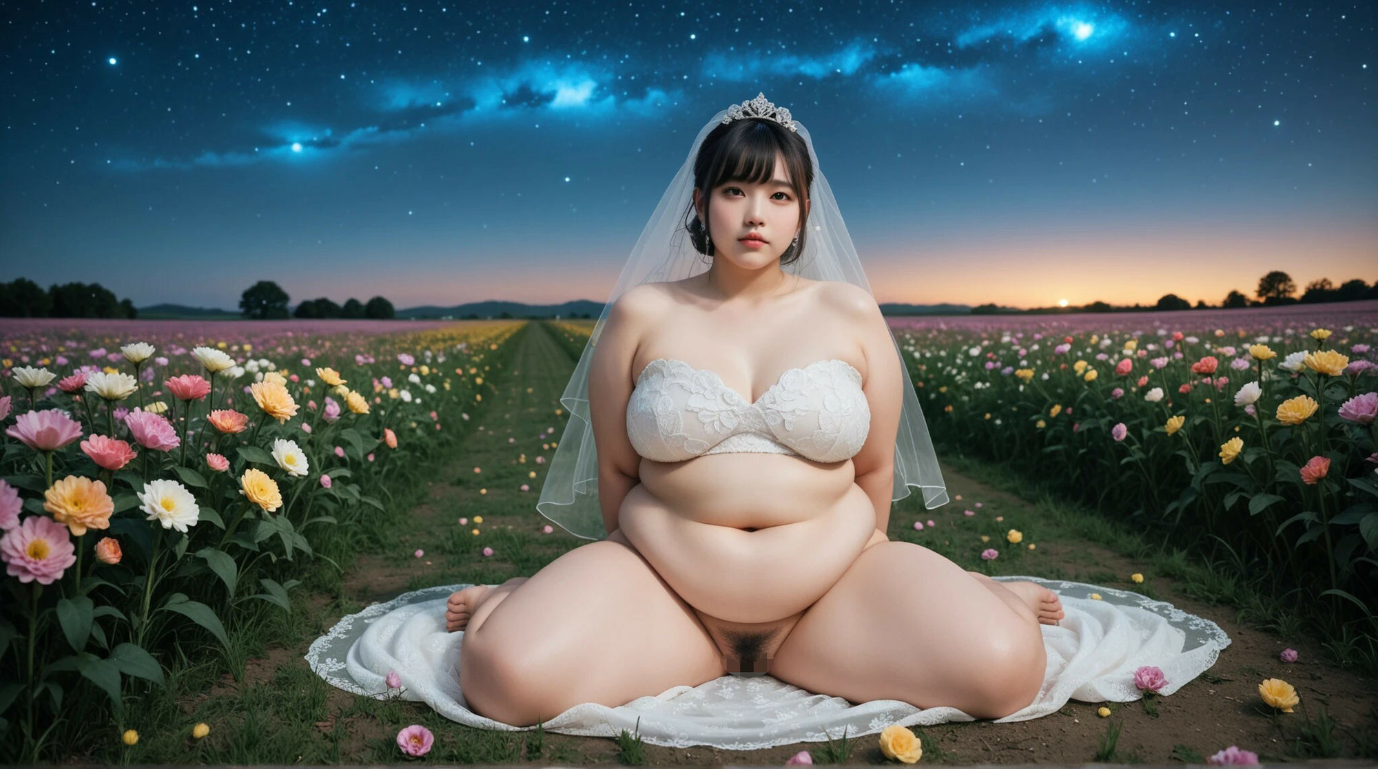 サンプル画像4:ぽっちゃりがウェディングドレス着て押しかけて来た(幽霊倶楽部) [d_658503]