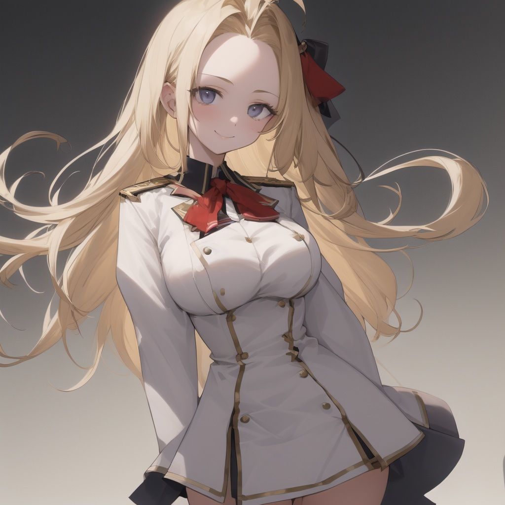 サンプル画像1:金髪デコ出しCG集(生成AI本部) [d_658560]