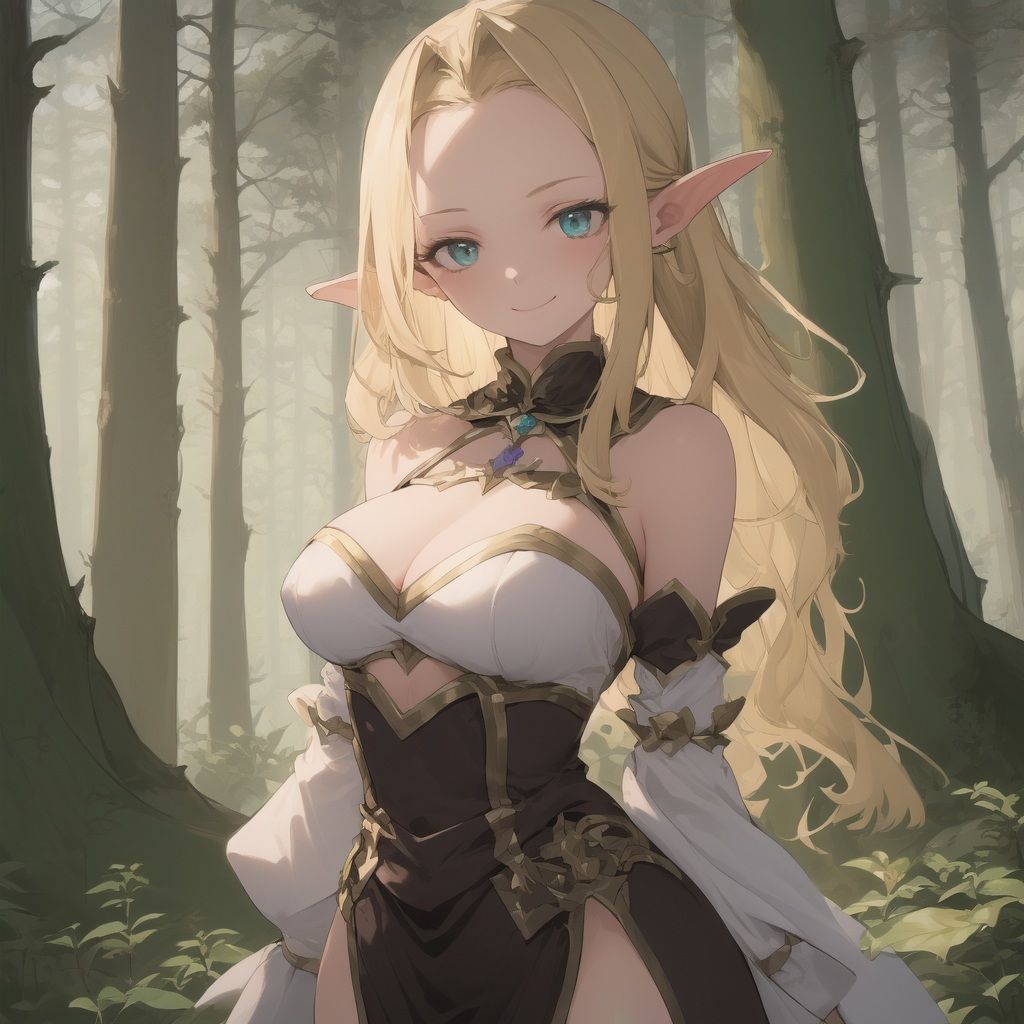 サンプル画像4:金髪デコ出しCG集(生成AI本部) [d_658560]