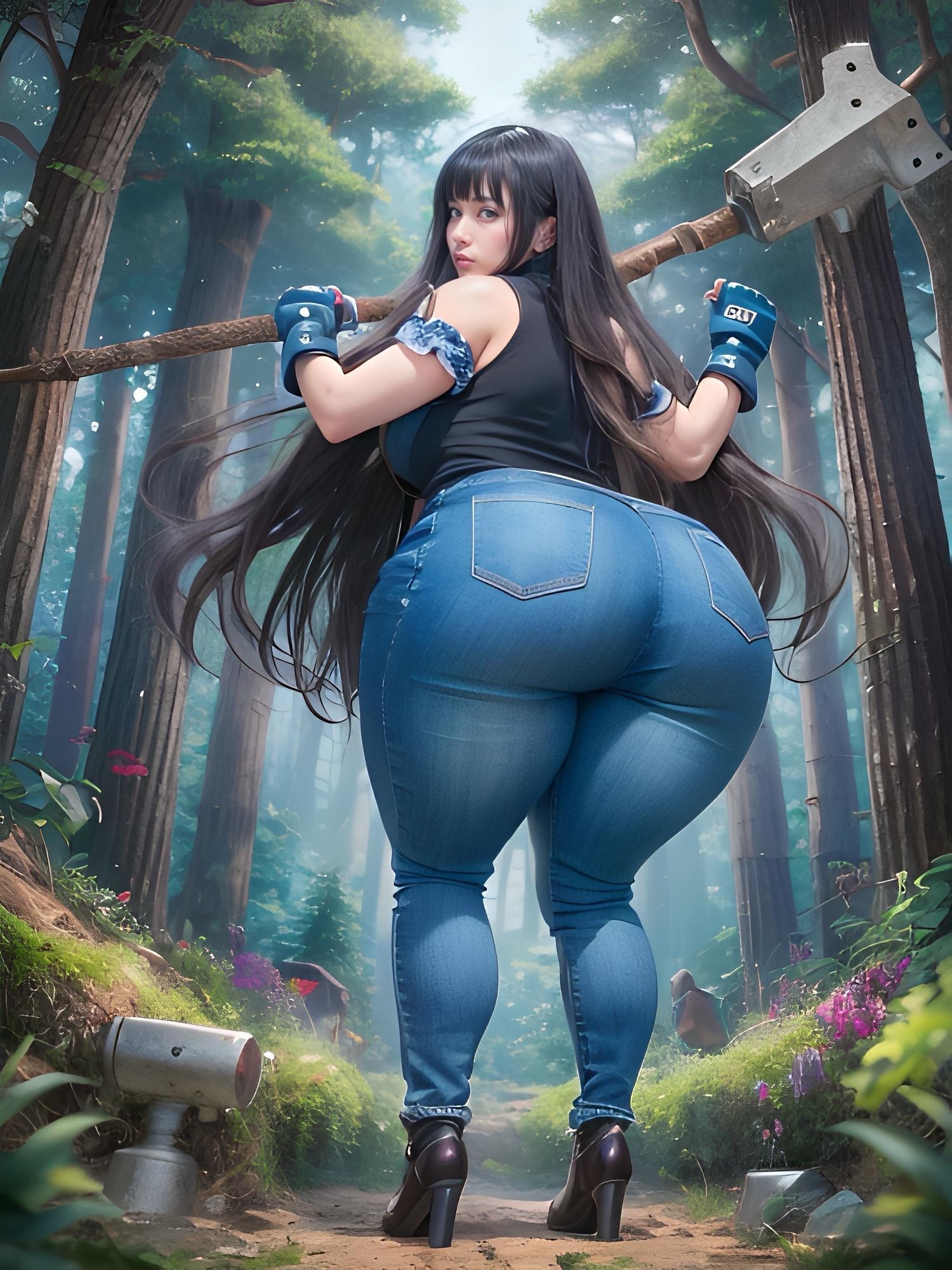 サンプル画像6:ジーンズハンマー(naoji22222) [d_658574]