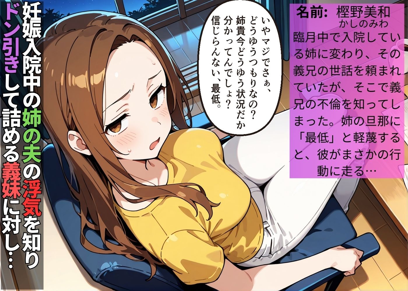浮気した姉の夫を軽蔑する義妹を孕ませるまでわからせた【人妻】【NTR】【中出し】【種付けプレス】【CG500枚】 画像1