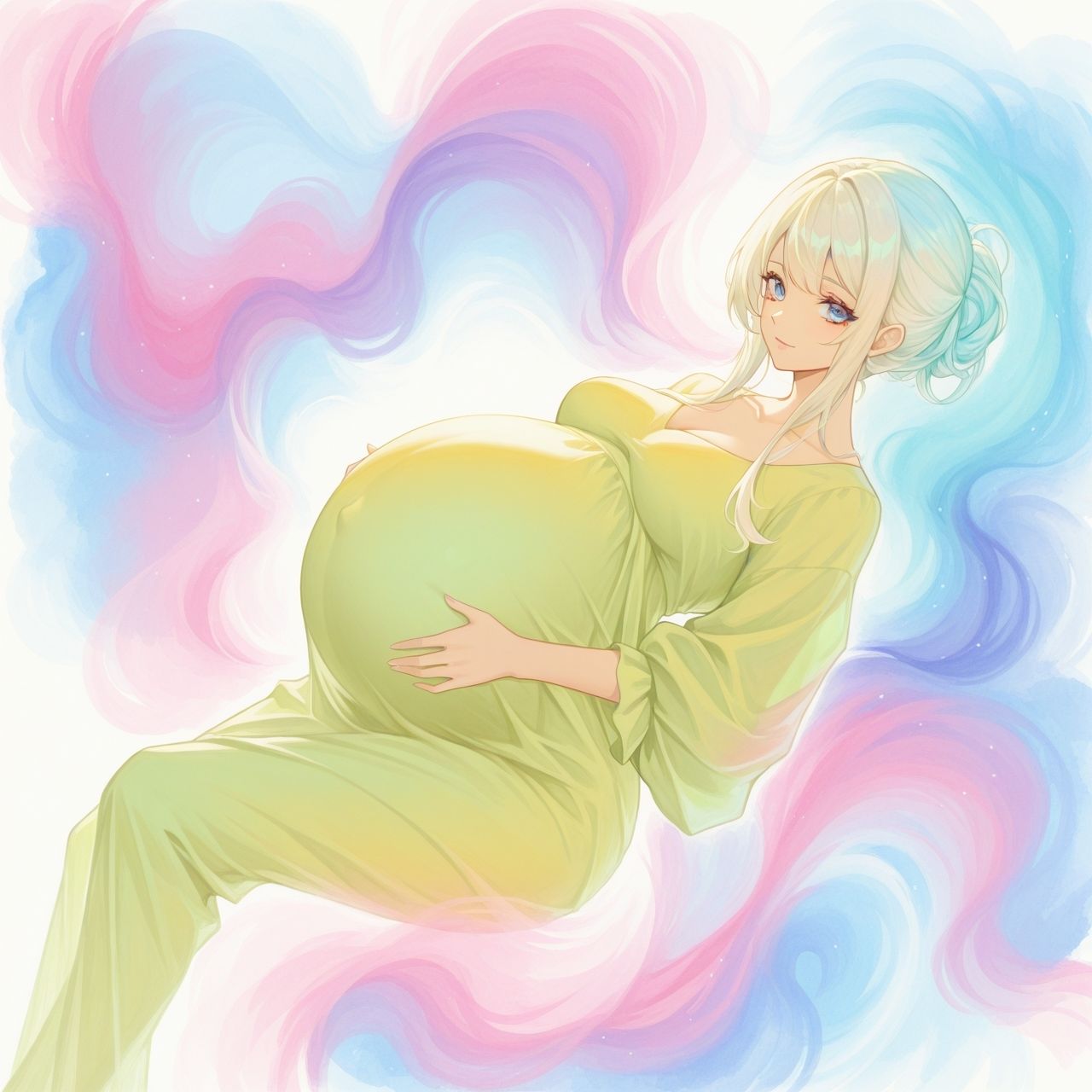 サンプル画像2:幻想妊婦的なイラスト集(髀肉) [d_658650]