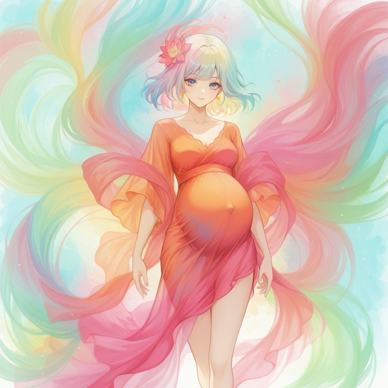 サンプル画像3:幻想妊婦的なイラスト集(髀肉) [d_658650]