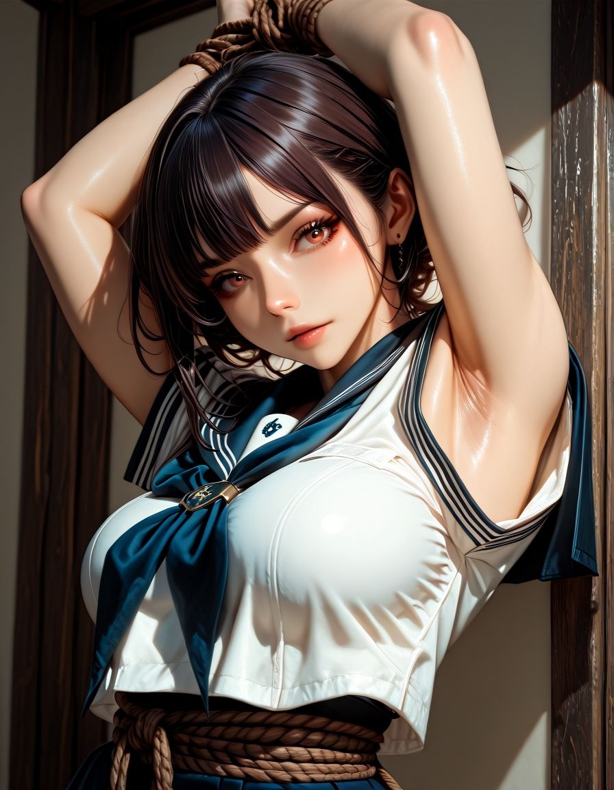 サンプル画像1:女子校生緊縛図鑑2(同人集団とるとれす) [d_658727]