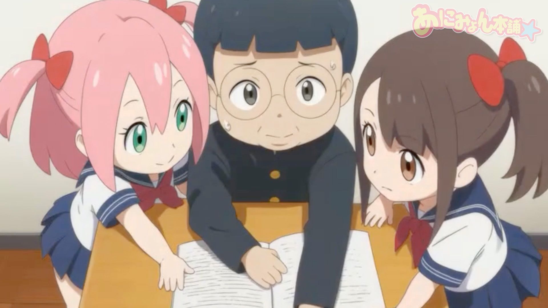 【アニメ試し見あり】クラスのオタクに勉強教わり中にパンツ丸見えな事に気付いてない娘Σ（゜Д゜）！ 画像2