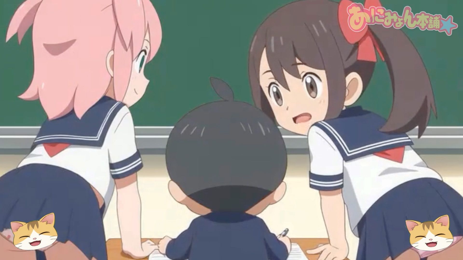 【アニメ試し見あり】クラスのオタクに勉強教わり中にパンツ丸見えな事に気付いてない娘Σ（゜Д゜）！ 画像3