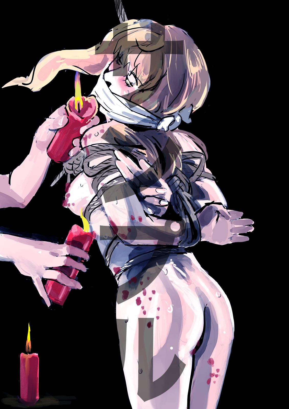 サンプル画像2:シェリル・ノーム  羞恥緊縛(しゃがみ小パンチ) [d_658926]