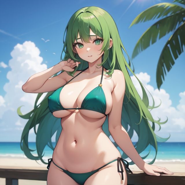 水着のお姉さん(セリフなし AIイラスト集) 画像4