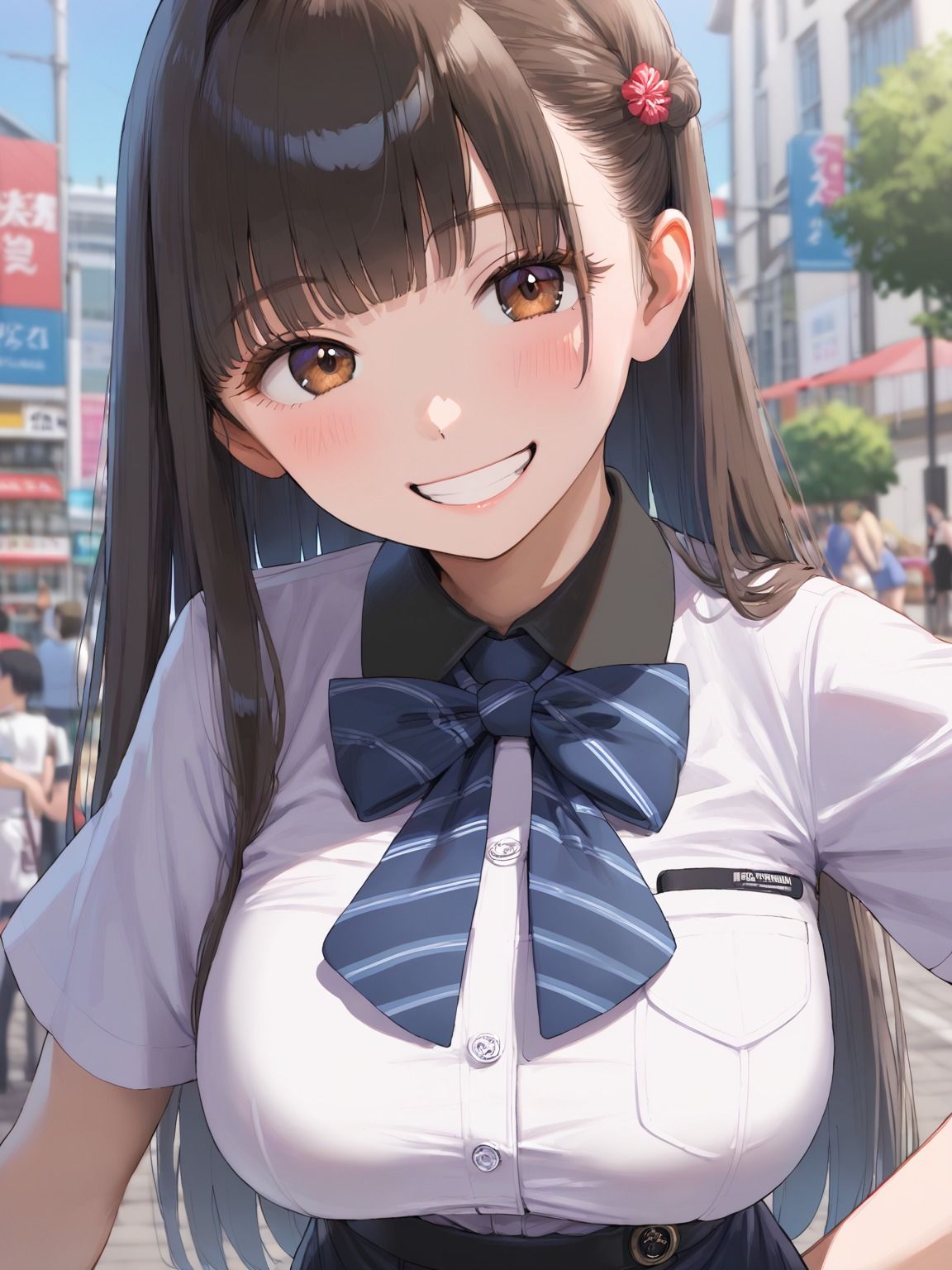 サンプル画像1:制服彼女(みずいろマリン) [d_658987]