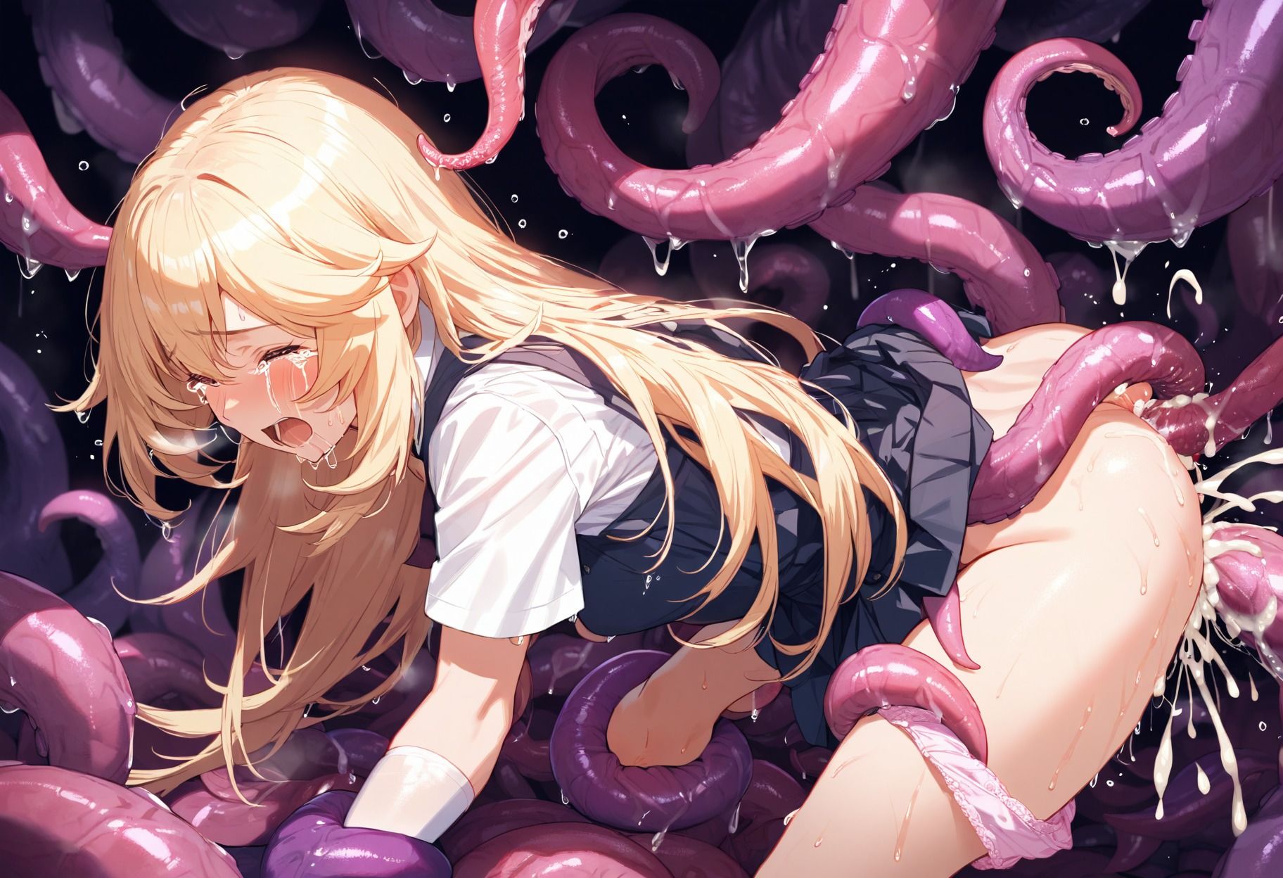 サンプル画像2:触手輪●  とある科学の超電●砲(aiヒロインクリエイト) [d_659044]