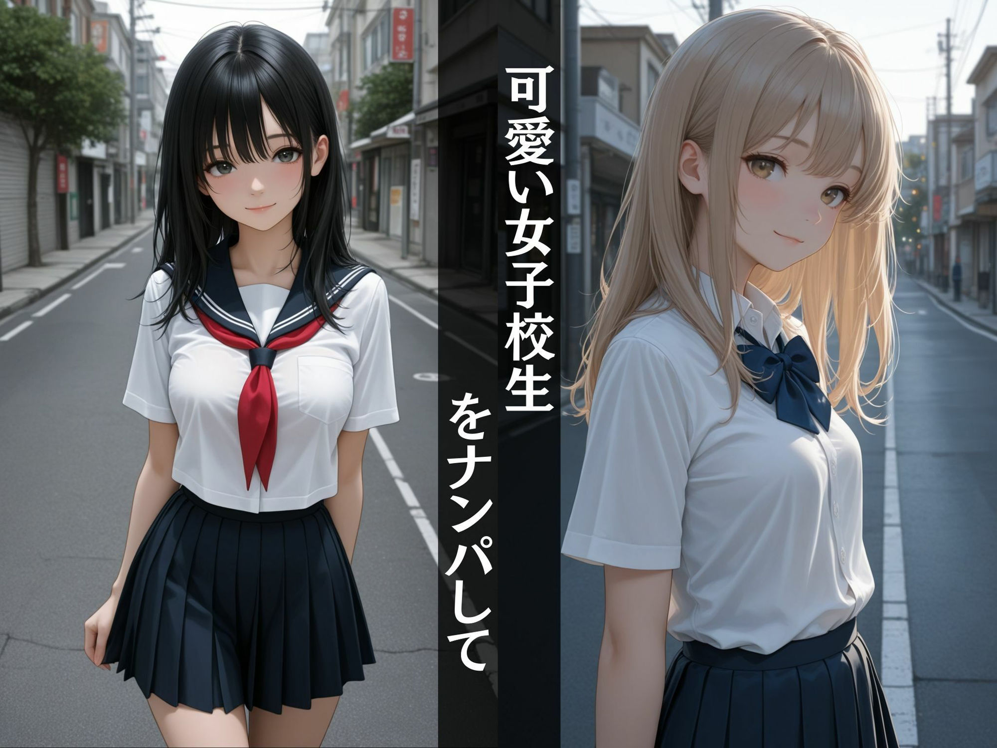 サンプル画像1:【学生青姦】  制服で帰宅中の女子校生！〜出会ってその場で中出し性交〜(矛盾した不純) [d_659071]