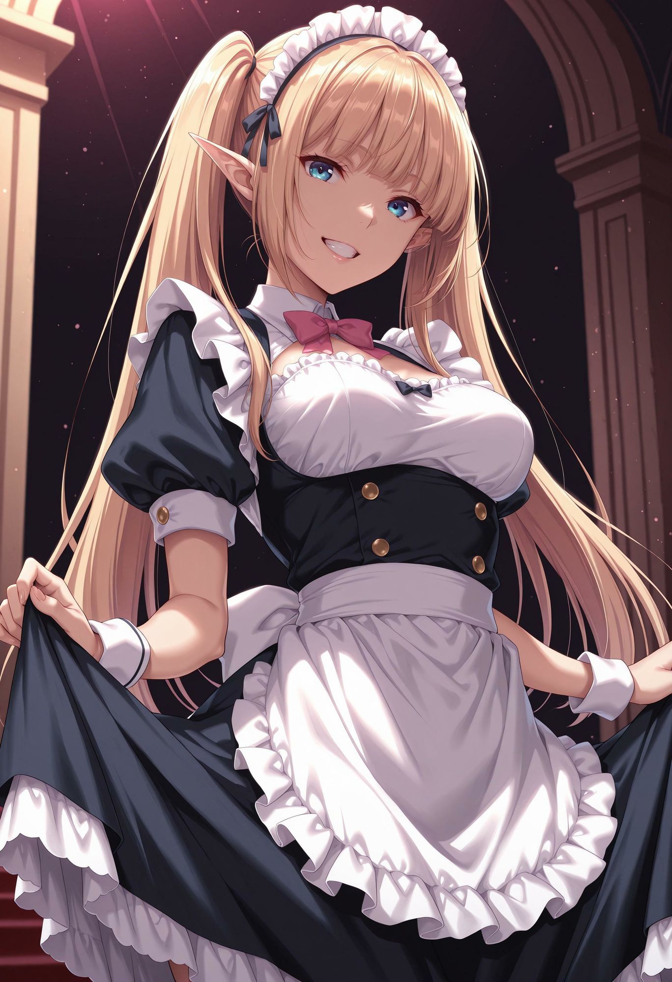エルフのメイドさん熱烈ご奉仕7 画像1