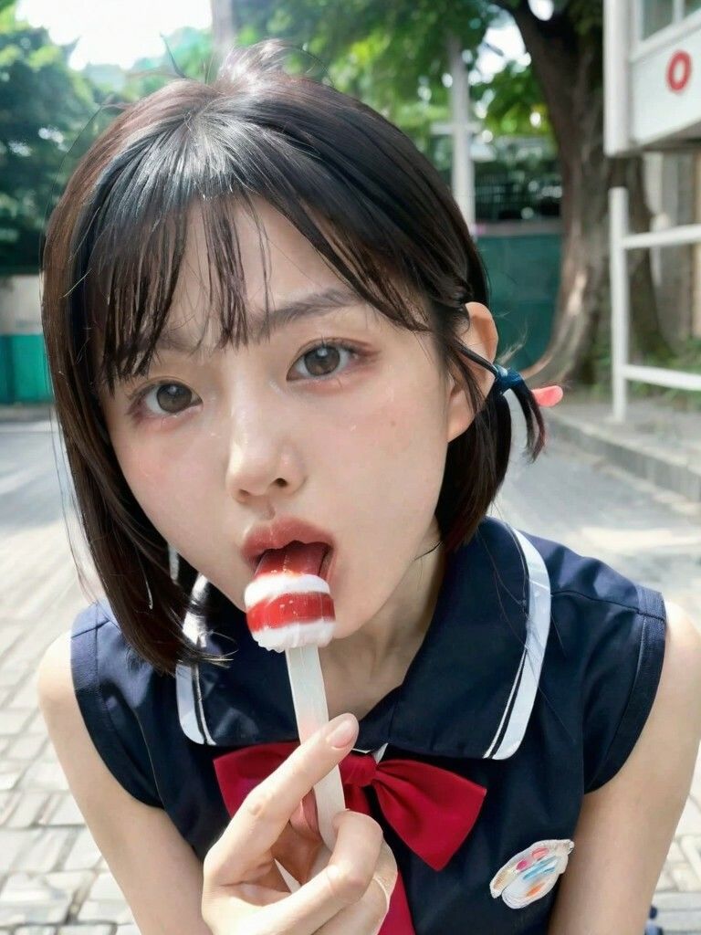 サンプル画像3:ぺろり日和。 〜キャンディ、ドアノブ舐め編〜(フェチマニアック部位研究所) [d_659185]