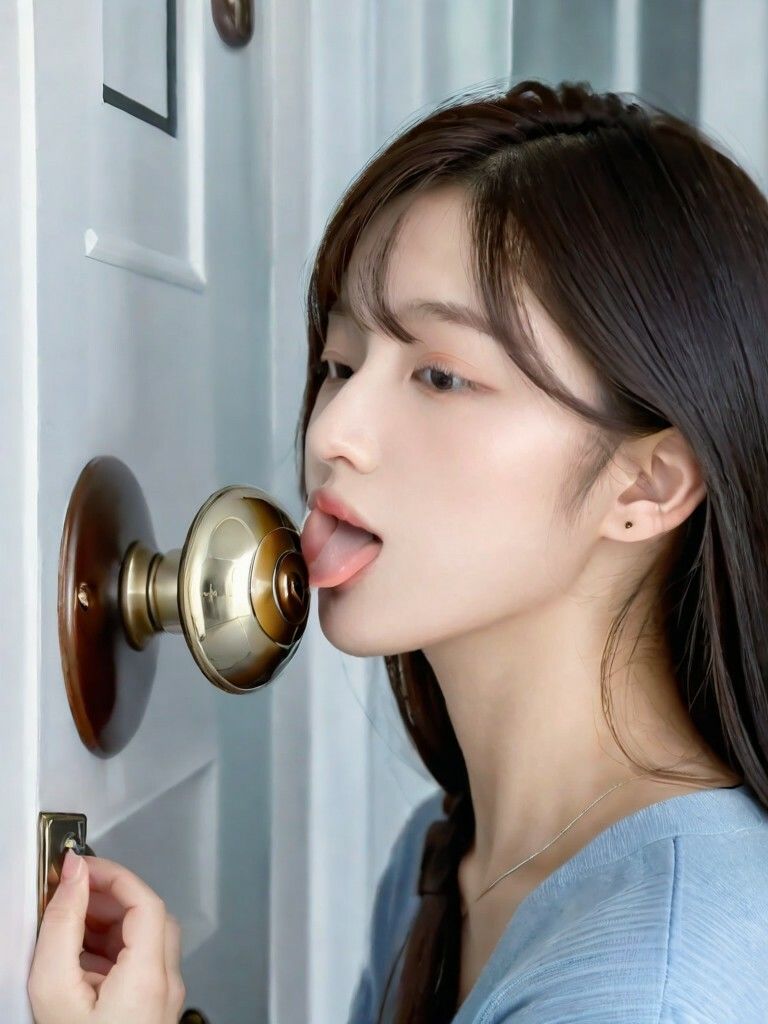 サンプル画像5:ぺろり日和。 〜キャンディ、ドアノブ舐め編〜(フェチマニアック部位研究所) [d_659185]