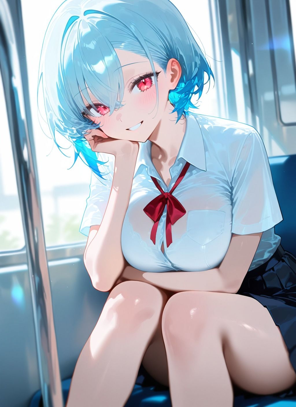 気の強い先輩の服を破いてセックス1
