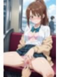 通勤電車で出会ったエッチなJK！アヘ顔になるまで大量中出しセックス！【豪華CG300枚収録】