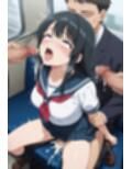 通勤電車で出会ったエッチなJK！アヘ顔になるまで大量中出しセックス！【豪華CG300枚収録】