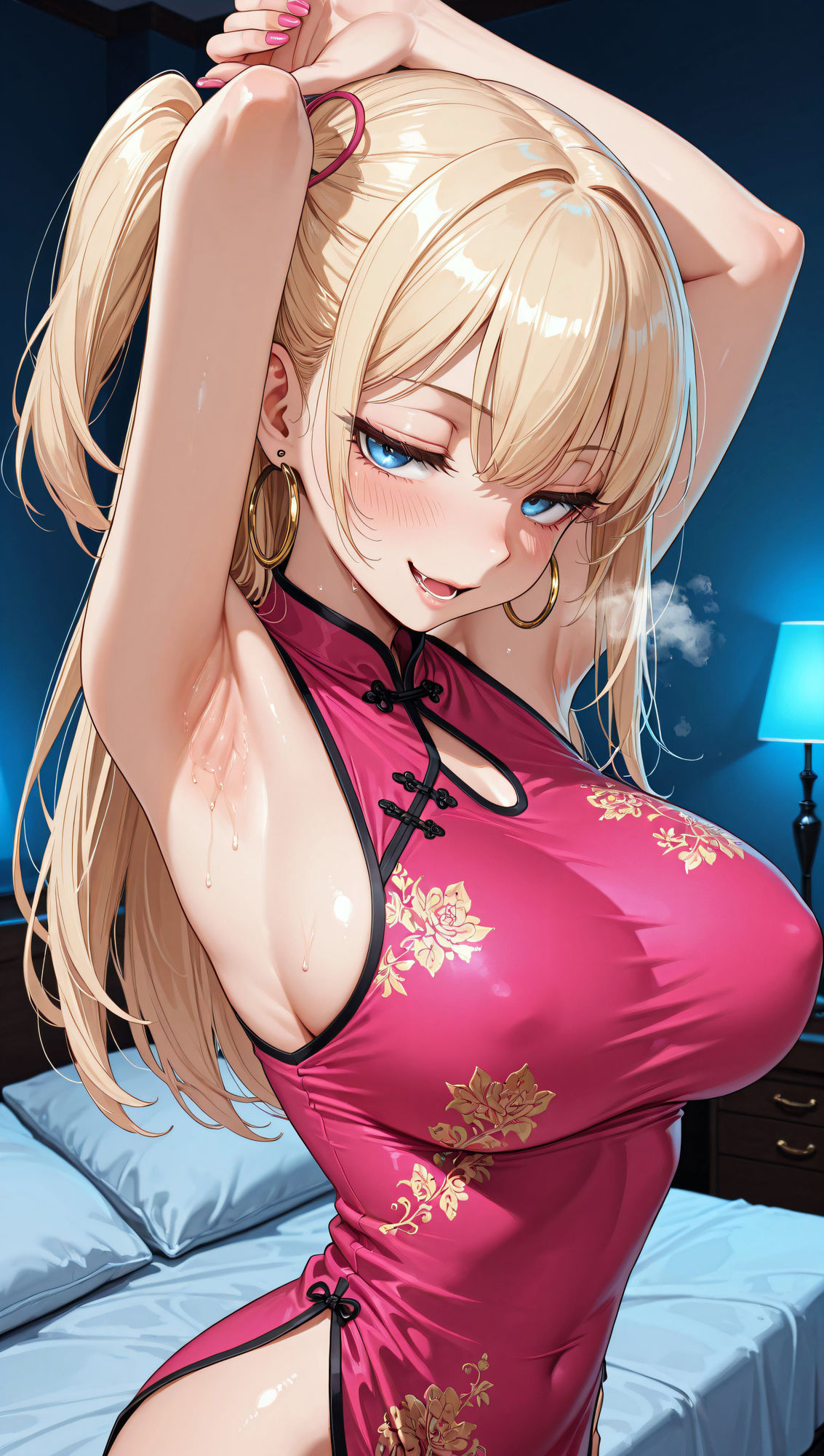 サンプル画像1:Cosplay Gal H！ 〜おまたせ！金髪ギャルのH！チャイナとメイド編〜(おすそわけ屋) [d_659350]