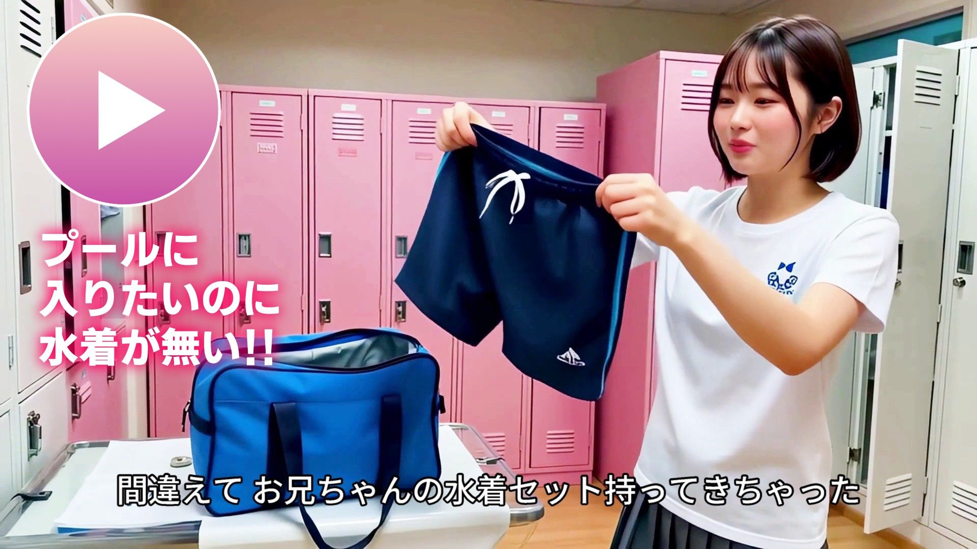 男水着チャレンジ！！大失敗で連続中出し＆抱えられおしっこ コメットパンチ エロ画像3