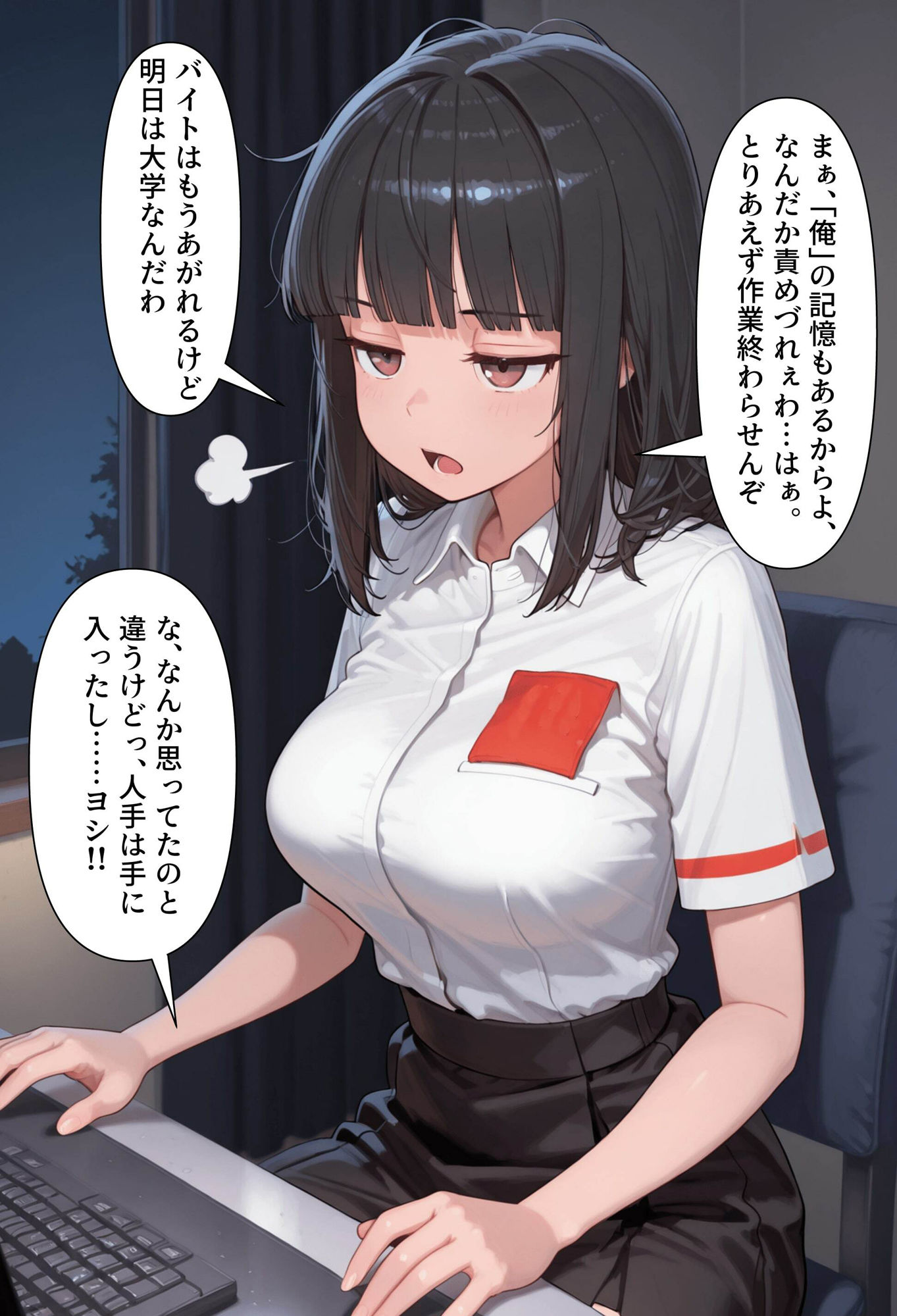 サンプル画像4:【分魂憑依】美少女配達員ちゃん（彼氏持ち）(tsf-Saeki) [d_659666]