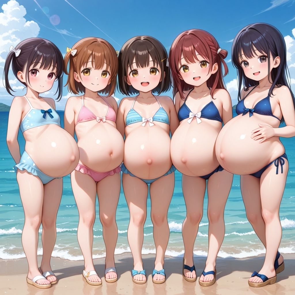 サンプル画像1:びきにんぷ〜まだまだ夏は終わらない〜(髀肉) [d_659729]