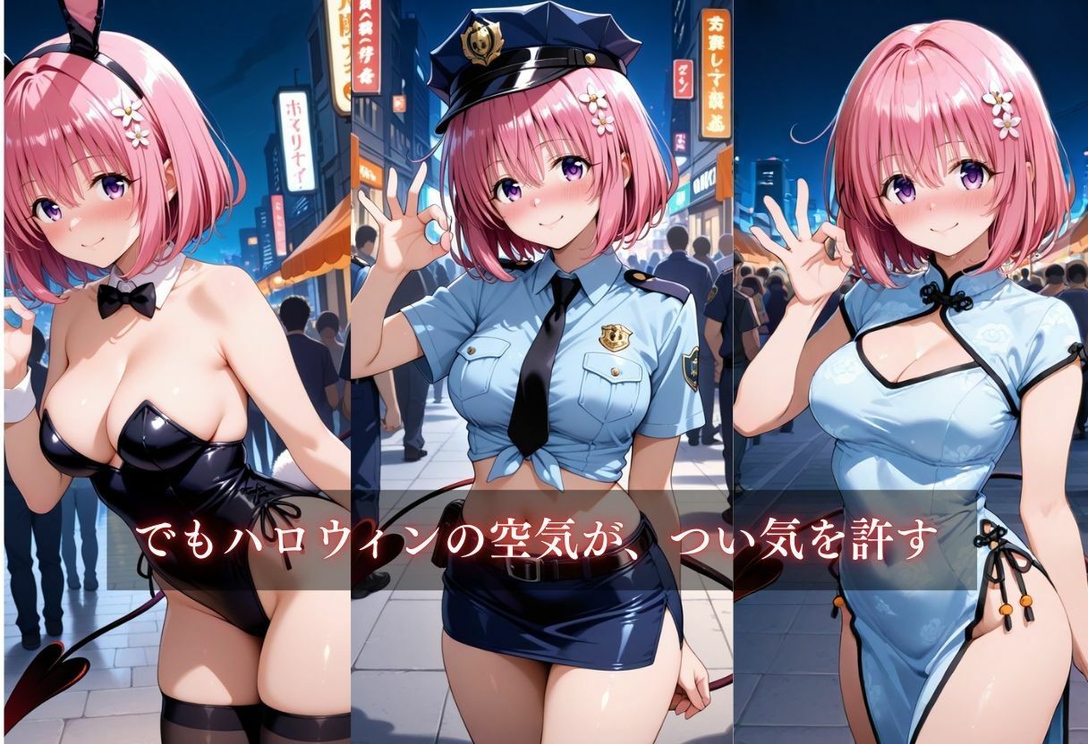 サンプル画像6:コスプレ〜淫らなハロウィン〜モモ・べリア・デビルーク(ウリボーデザイン) [d_659745]