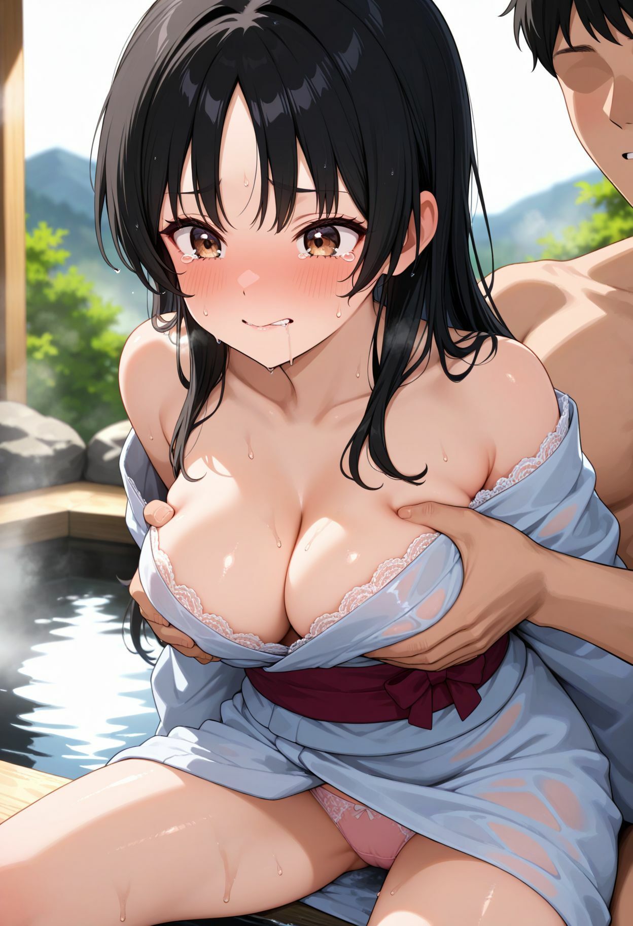 サンプル画像4:催●性指導〜15年間生徒で性処理し続ける教師の記録〜聖愛学園（温泉合宿編）(sweet fantasy) [d_659837]