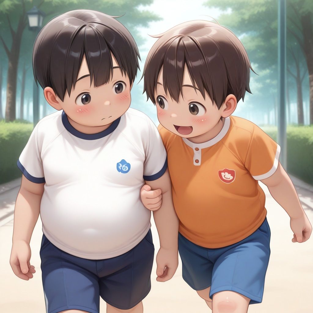 性欲多感なぷにショタが友達同士でいちゃいちゃしてたらセックスまでしだして仲良しに サンプル画像 8